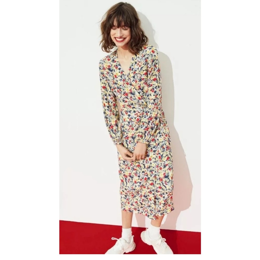 NWT H&M Floral Wrap Dress